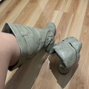 Madden Girl Below the Knee Tan Boots